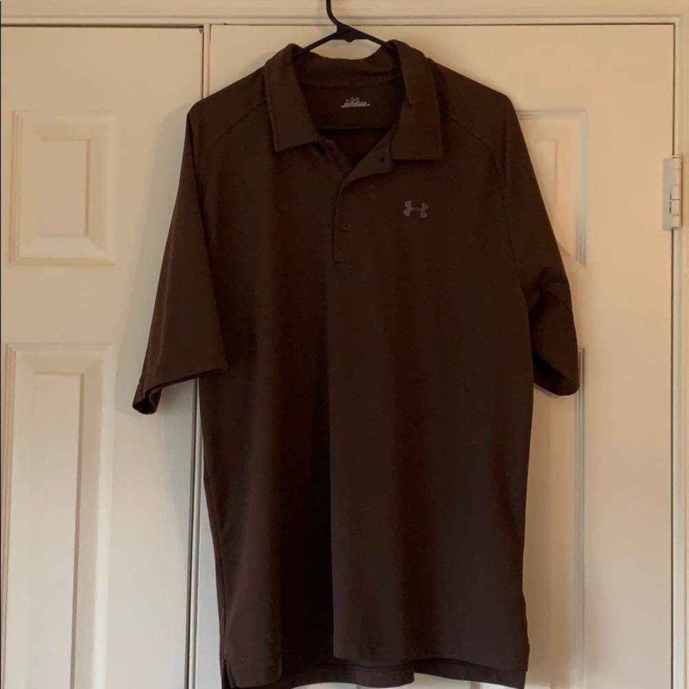 Men’s brown Under Armour Polo